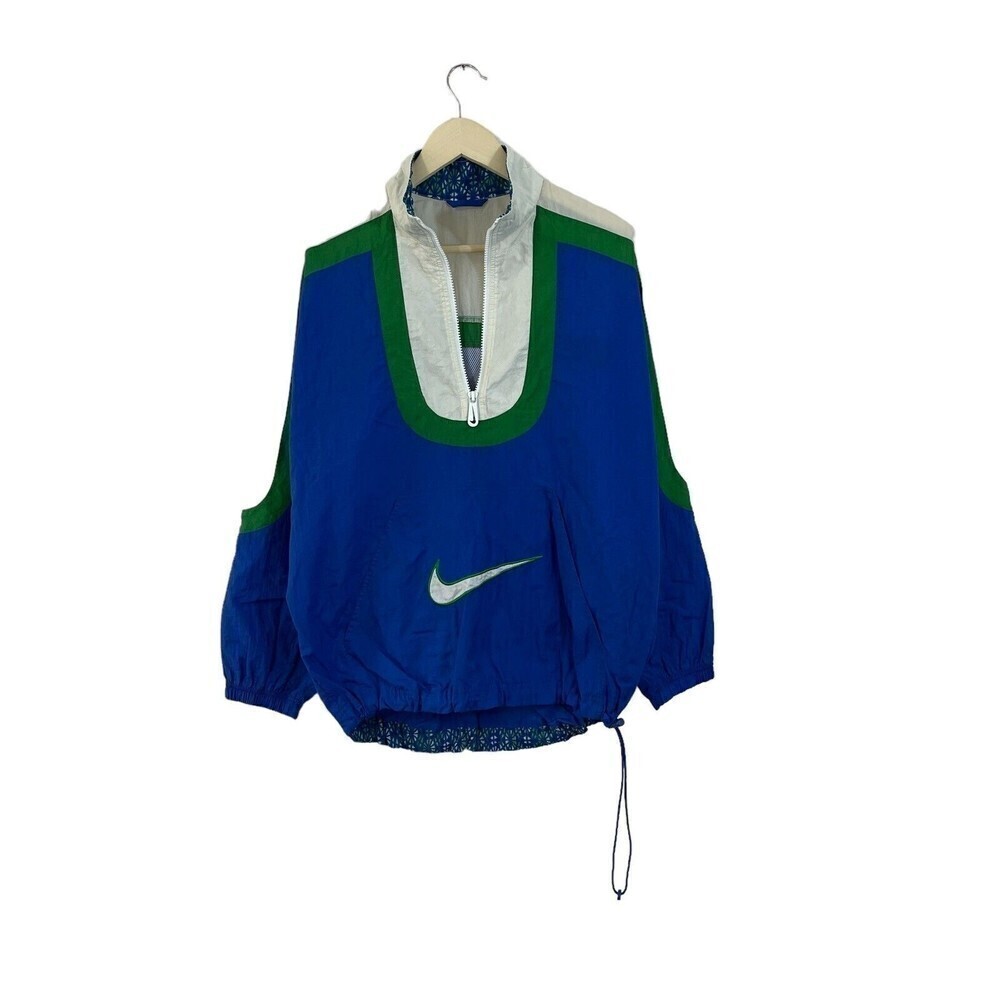 Vintage Nike Large Jacket Windbreaker Track Pullover Half Zip Retro Womens